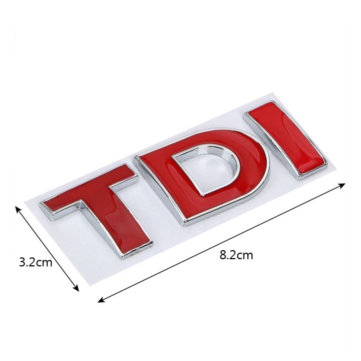 รถเทอร์โบฉีดตรงตรารถยนต์-mk6-mk5โลหะสะท้อนแสงสำหรับ-vw-golf-jetta-passat-mk4สติกเกอร์รูปลอก3d-โลโก้-tdi