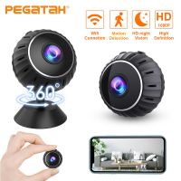 PEGATAH กล้องจิ๋ว Wifi 1080P ความปลอดภัยในบ้าน HD กล้องสอดแนมจอดูแลเด็กมองเห็นกลางคืนตรวจจับการเคลื่อนไหวเครื่องบันทึกวีดีโอในร่ม