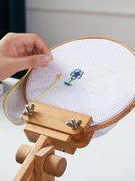 Embroidery Stand Portable Adjustable Cross-Stitch Frame Holder Wooden Embroidery Hoop Stand Set Stitch Frame Rack