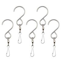 DUGENT ตะขอหมุนแขวน10ชิ้นหมุนได้360องศาสแตนเลส S Hooks เครื่องมืองานปาร์ตี้ S-Type Home