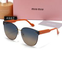 New Womens Frameless Polarized Sunglasses Fashion Trend Leisure miu miuˉSunglasses Vacation Sunglasses 4967