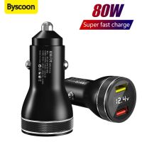 【Aishang electronic】Byscoon USBCharger 65WSuperCharge QC 3.0ChargingDisplay 3เครื่องชาร์จ ACar ForFind X X5