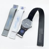 For Swatch Omega CoBranded Super Overlord Moonswatch 20mm NA TO Leather Reverse Buckle Hook Loop Watch Strap Chain Bracelet Band Adhesives Tape