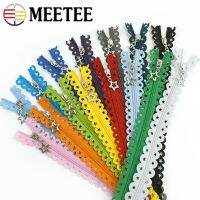 5Pcs 25cm(9.8Inches) 3# Close-End Nylon Zipper Star Slider Lace Decor Colorful Zip DIY Bag Garment Clothes Sewing Accessories Door Hardware Locks Fabr