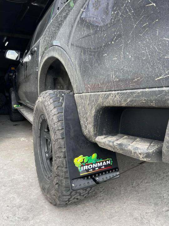 IRONMAN MUDFLAPS (with bolts) Lazada PH