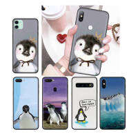 344NO Penguin Prince อ่อนนุ่ม Black ซิลิโคน ปก หรับ iPhone G31 Moto G41 G22 G42 13 14 G51 G52 12 G1000 G71 Max Plus Mini Pro เคสโทรศัพท์