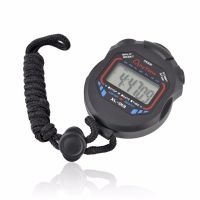 Limited Time Discounts Kitchen Timers Classic Digital Professional Handheld LCD Chronograph Sports Stopwatch Timer Stop Watch With String