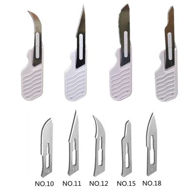 【YF】 Mini Short Handle No. 10/11/12/15 Scalpel Surgical Sharp Portable Blades For Plant Repair Carving Unpacking Tool