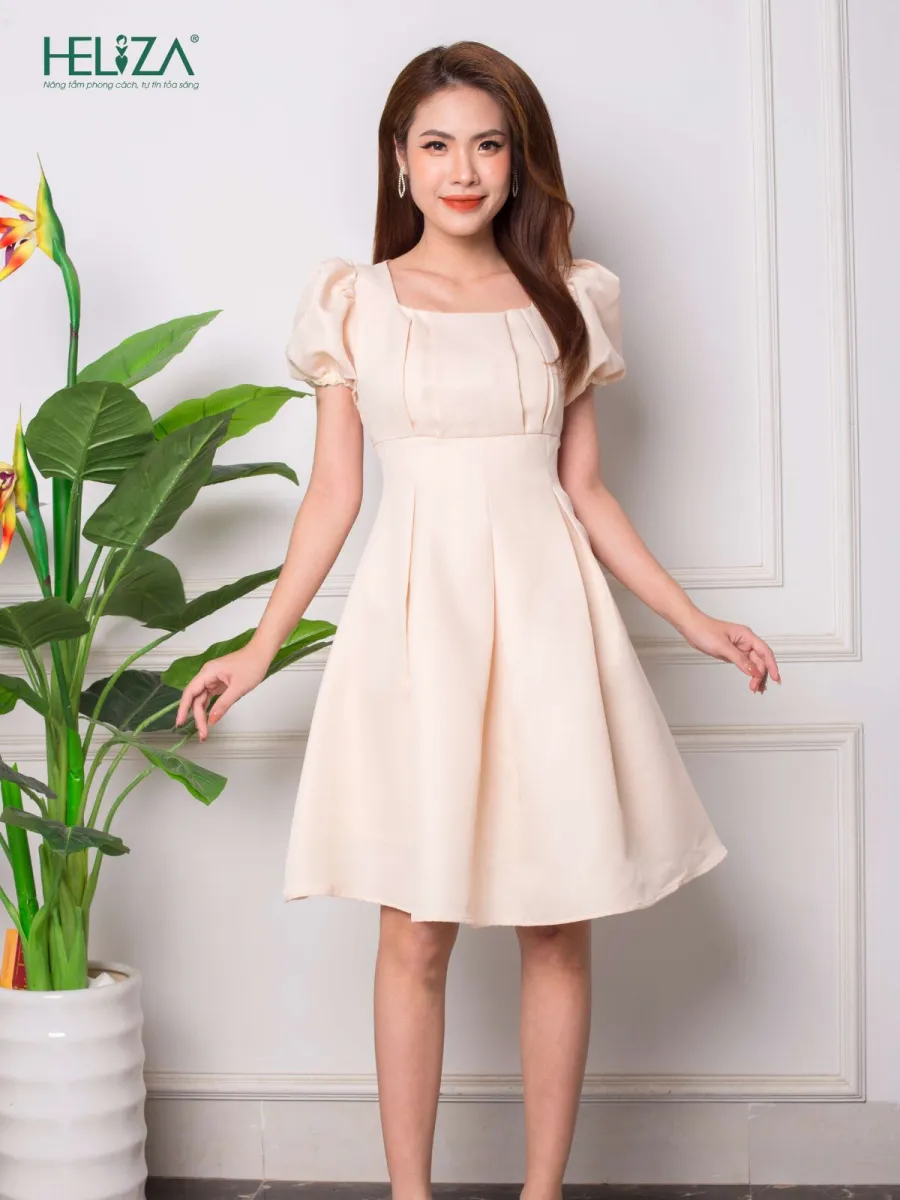 Đầm xòe xếp ly to thanh lịch Hàng thiết kế Heliza Fashion SP2055 ...