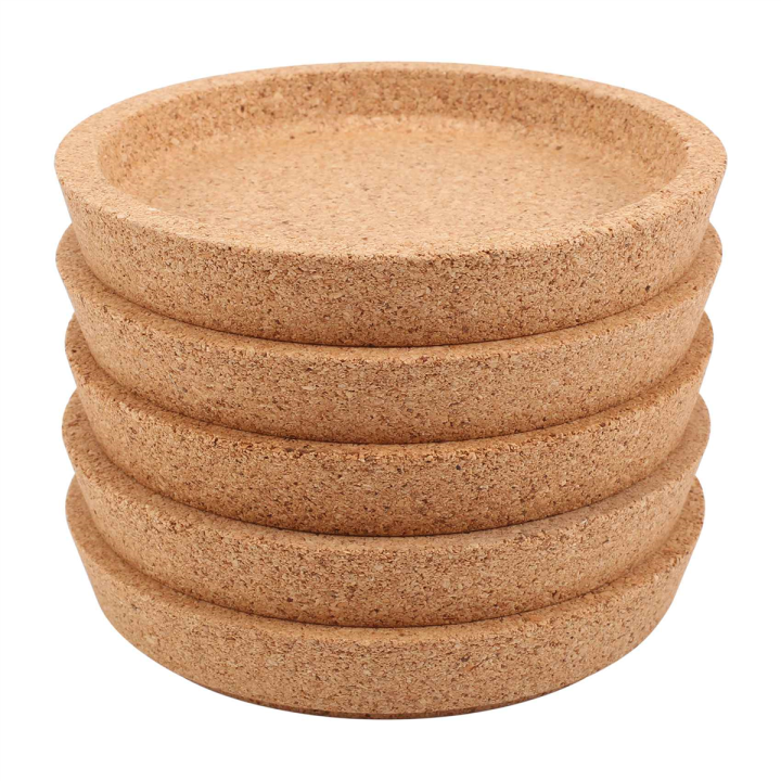 5-pcs-cork-coaster-for-beverage-coasters-heat-resistant-water-reusable-natural-round-coasters-for-restaurants-and-bars