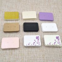 ✱卐♂ 100PCS 3.5x2.5cm multi color Paper cute Stud earring HangTag card Jewelry Display packing Card