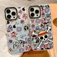 ▨ เคสโทรศัพท์มือถือแบบนิ่ม TPU กันกระแทก ลายอะนิเมะ One Piece สําหรับ iPhone 14PM 13 11 Pro Max XR 12 X