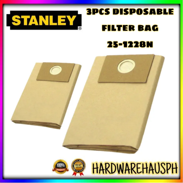Stanley 251228N Fits 3 4 Gallon Disposable Filter Bag For Vacuum