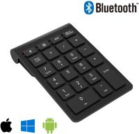 Bluetooth Numeric Keypad Portable Wireless 22 Keys Keyboard External Number Pad for Laptop Tablet Notebook PC Desktop Accounting