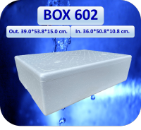 กล่องโฟม Box 602 ขนาด 39*54*15.2 cm(รบกวนอ่านรายละเอียด)