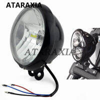 Adaptador De Faro Delantero Para Motocicleta,Lámpara H4 De 5,75 ", 5 34 Pulgadas,สีนิโกร Brillante,สำหรับ Harley Dyna Sportster Iron XL883 1200