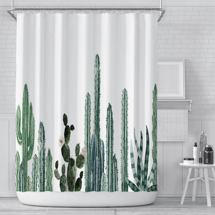 cactus-digital-printing-shower-curtain-design-cartoon-children-waterproof-polyester-bathroom-curtain-for-toilet