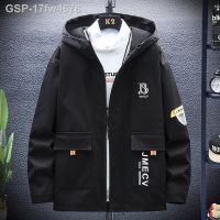 ✁ได้เลย!☞17fw4676แจ็คเก็ตลำลองเข้ารูปพอดี Com Capuz Masculina Streetwear Juvenil Corta-Vento Curto Roupas Estilo Coreano Modpra Outono 2023