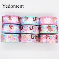 【CC】 10 Yards 1  39;  39; 25MM Printed Grosgrain Hair Bows Materials Y19100902