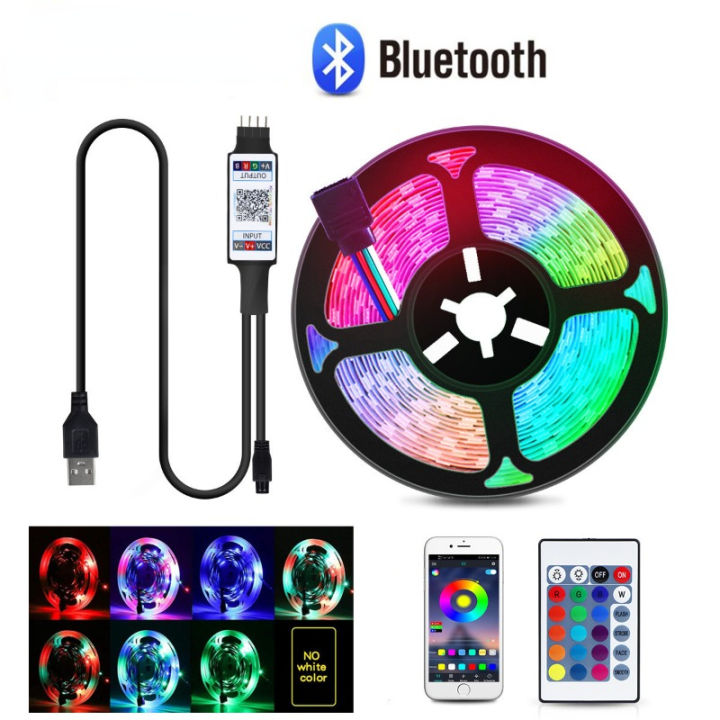 Bluetooth LED Strip Lights Tape 1M 2M 3M 4M 5M 10M RGB 2835 5V SMD Flexible  Ribbon USB TV Background Tape Diode LED Christmas Night Light for Room