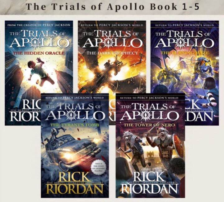 【5 Books】persy And Jackson Seaon 5 ：the Trials Of Apollo Book 1 5 Lazada Ph 0166