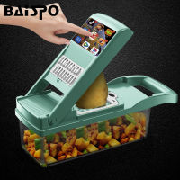 Baispo New Vegetable Tools Multifunctional Fruit Slicer Grater Cutter Non-slip Potato Peeler Carrot Grater Kitchen Drain Basket