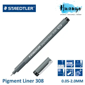 STAEDTLER 308 Pigment Liner Fineliner – 0.5mm – Single – Brown