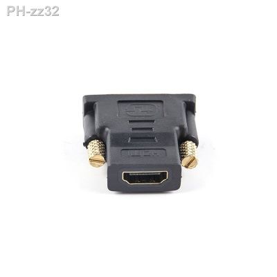 DVI 24 5 To HDMI-compatible Adapter Converter 24k Gold Plated Plug DVI 24 5 Pin 1080P Video Converter For PC HDTV Projector
