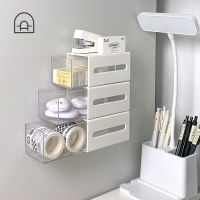 Made Of Plastic Cosmetic Cotton Box Beauty Tools Wall-mounted Storage Box Cosmetics Storage Manager Cotton Swab Storage Box