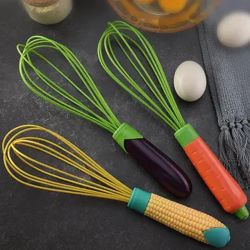 Twist Whisk 2-In-1 Collapsible Balloon and Flat Whisk Silicone Coated Steel  Wire