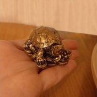 Fengshui Money Turtle Tortoise Figurine Statue Desktop Decorative Ornament for Antique Home Office Decoration