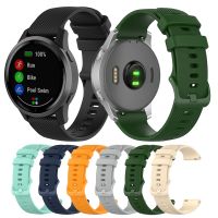 ☫ 18 20mm miękki silikonowy pasek do zegarka dla Garmin VivoMove HR 3 3S Luxe Style sportowa bransoletka Wrist Band Loop dla GarminMove 3 3S