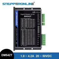 STEPPERONLINE DM542T ไดร์เวอร์สเต็ปเปอร์มอเตอร์1.0 4.2A 20-50VDC แผงควบคุมมอเตอร์ดิจิตอล2เฟสสำหรับชิ้นส่วนวงจรไฟฟ้าสเต็ปเปอร์ของ Nema 17/23