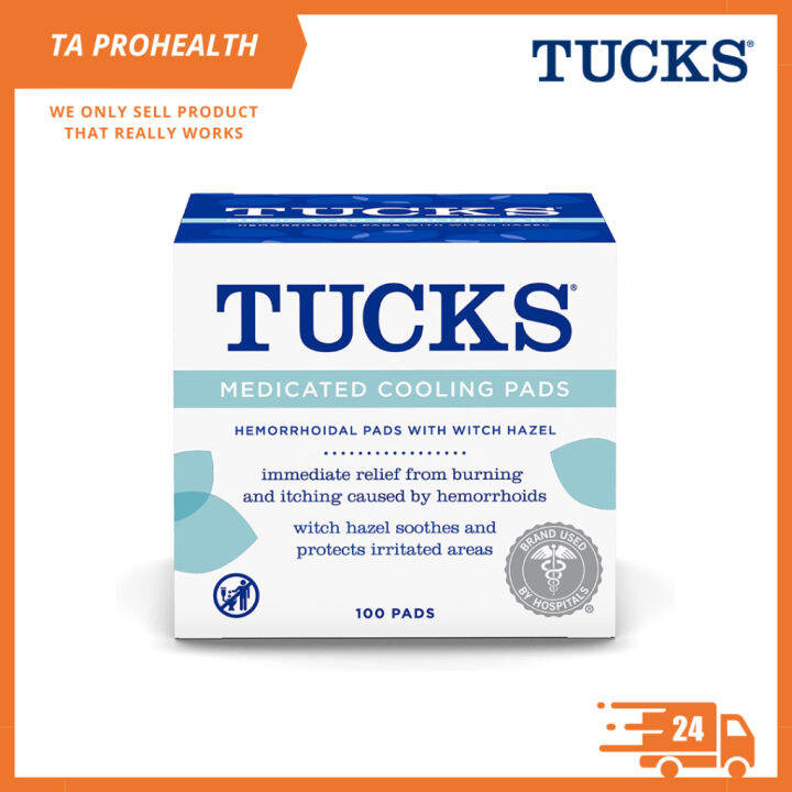 TUCKS Medicated Cooling Pads 100 pads Lazada