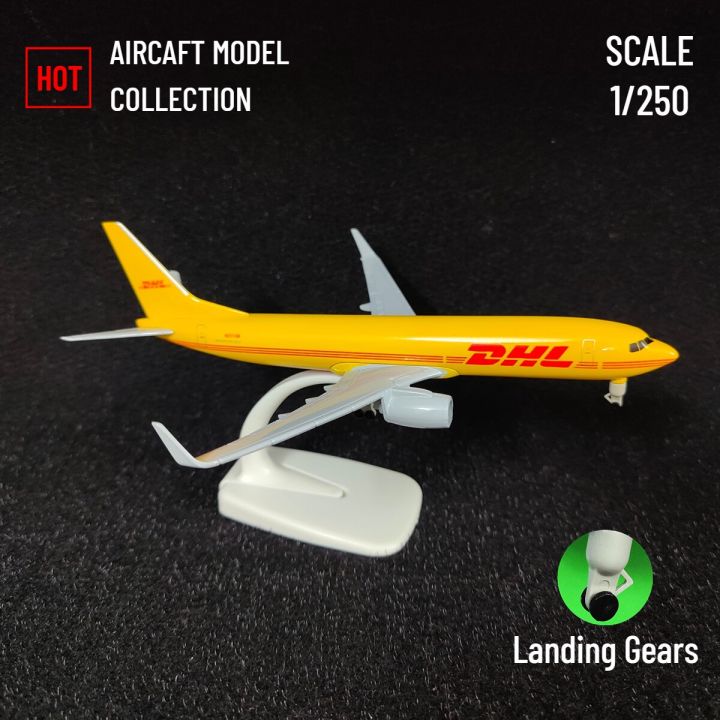 ขนาด1-250แบบจำลองเครื่องบินโลหะแบบจำลอง-dhl-สายการบิน-b737เครื่องบินการบินการตกแต่งขนาดเล็กคอลเลคชั่นศิลปะของเล่นเด็กผู้ชายเด็ก