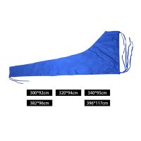 ผ้าคลุม600D กันน้ำ Mainsail Boom Cover ป้องกันรอยขีดข่วนผ้าคลุมเรือหนาผ้าคลุมหิมะปกคลุมไร้รอยต่อป้องกันสีฟ้าสายรัดปรับได้