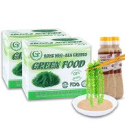 HCMCombo 2 HỘP 200gram RONG NHO GREEN FOOD tặng kèm 2 chai xốt 180ml 1 hộp