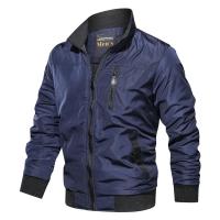 Autumn and Winter Outdoor Solid Color Stand-up Collar Casual Mens Jacket Slim Flight Suit