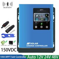 100A 150VDC MPPT Solar Charge Controller 12V 24V 48V Solar Panel Regulator With Color screen Bluetooth For Home PV System