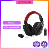 Redragon H510 Zeus-X RGB ไดรเวอร์สำหรับเล่นเกมไร้สายผ้าทนทานให้พลังงาน USB สำหรับชุดหูฟัง PC/PS4 /Ns