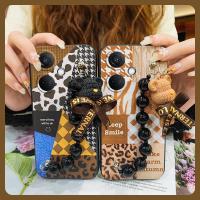 Black pearl pendant Cartoon Phone Case For OPPO K11/OnePlus Nord CE3/1+Nord CE3 soft case Bear bracelet Back Cover cute