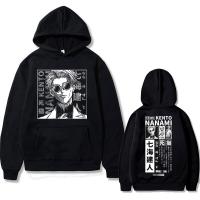 Japanese Anime Jujutsu Kaisen Nanami Kento Hoodie Men Fashion Oversized Sweatshirt Mens Manga Harajuku Hoodies Man Streetwear Size XS-4XL