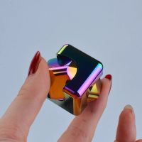 Square Decompression Spinning Top Dice Cube Anti Anxiety Fingertip Toys Hand Fidget Spinner Vent Toys Flipo Flip For Children