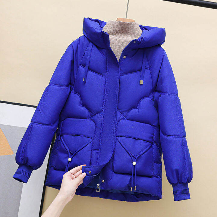 new-shiny-crystal-down-cotton-clothes-womens-clothes-2023-korean-style-mid-length-loose-thick-cotton-coat-womens-hoodie-padded-coat-2023