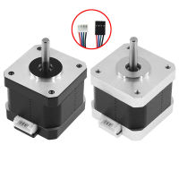 สเต็ปมอเตอร์ DC3.6V สูง38มม. สำหรับเครื่องพิมพ์3D เครื่องแกะสลัก CNC แบบ42สเต็ปเปอร์มอเตอร์17HS4401/17HS4401S สองเฟสสี่สาย