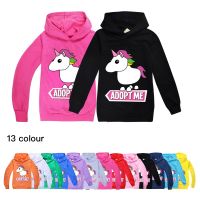 Adopt me Horse hoodies for teen girls sweatshirt clothing kids clothes camisetas baby sweater boys sudaderas Thin Hoodie