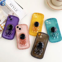 Astronaut Bracket Jelly Phone Holder Case for Xiaomi Mi 10 11 11T 12 Pro Lite Poco X3 X4 M4 Pro NFC F3 M4 M3 F3 GT Soft Silicone Cover