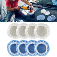 ขัด Bonnet บัฟเฟอร์ Pad 5-6In 9-10In ไมโครไฟเบอร์ Bonnet รถ Polisher Pad ผ้าฝ้ายขนสัตว์ไมโครไฟเบอร์สามารถหดแว็กซ์ Pad