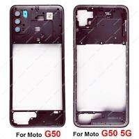 กรอบที่อยู่อาศัยกลางสำหรับ Motorola Moto G50 G50 5G XT2137 XT2149กรอบกลางฝาครอบ Bezel Flex Cable Parts