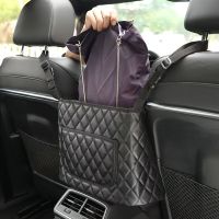 Car Handbag Holder Organiser Pocket, Car Seat Organizer Bag for Cell Phone and Purse, Car Document Holder, Car Tidy Storage Bags Box Car Accessaries